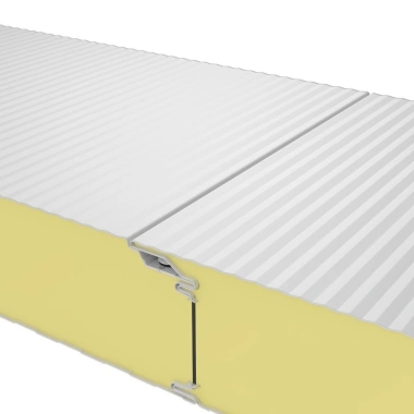 Кровельные сэндвич панели с PIR 150 RAL 9002 Серо-белый Кровельные сэндвич панели с PIR 150 RAL 9002 Серо-белый