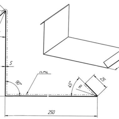 Планка примыкания кровли ФЭ13 фото №2