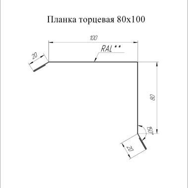 Планка торцевая ФЭ3 фото №2