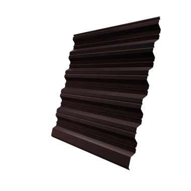 Профнастил НС35R Grand Line 0.5 PurPro Matt 275 RAL 8017 шоколад Профнастил НС35R Grand Line 0.5 PurPro Matt 275 RAL 8017 шоколад