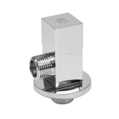 Клапан (вентиль) латунь бытовой хром угловой 1078 G1/2