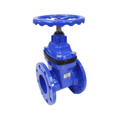 Задвижка чугун 30ч39р 1010W аналог МЗВ обрезиненный клин EPDM с гайкой и направляющими клина Ду 40 Ру10/16 фл Benarmo