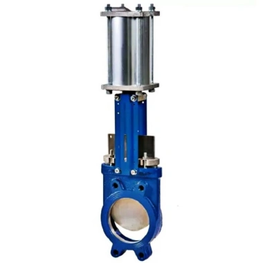 Задвижка шиберная двусторонняя чугун VGB4400-03NI Ду 200 Ру10 межфл с пневмоприводом 2/стороннего действия уплотнение: NBR Tecofi VGB4400-03NI0200