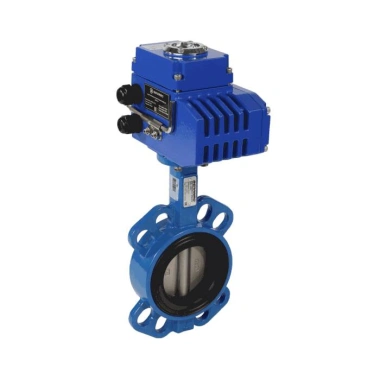 Затвор дисковый поворотный чугун 2011A Ду 150 Ру16 межфл с электроприводом Q-170 380В диск нерж манжета EPDM Benarmo
