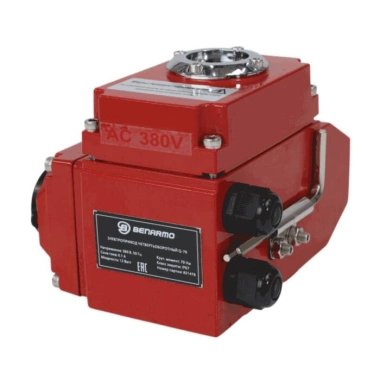 Затвор дисковый поворотный чугун Ду 200 Ру16 межфл с электроприводом QB-250 380В диск чугун манжета EPDM Benarmo 1