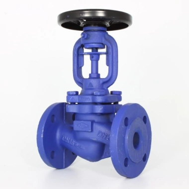 Клапан стальной запорный 234F Ду 50 Ру40 Тмакс=400 оС фл со штурвалом сильфонный Zetkama 234F050E01