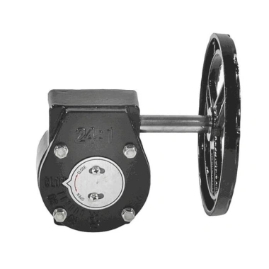 Редуктор четвертьоборотный 2010.R01 F10 22х22 квадрат для затвора Ду 250 Benarmo