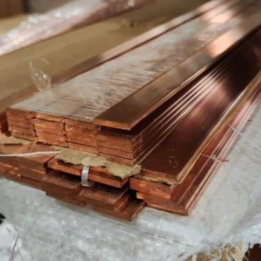 Шина медная 10х90 М1 твердая 4 м