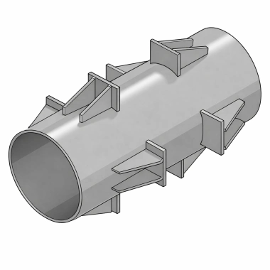 Опора неподвижная лобовая четырехупорная Т.5.04
