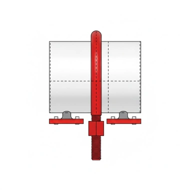 Опора хомутовая приварная 38-ХБ-А(Б)
