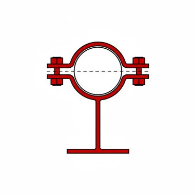 Опора тавровая хомутовая ТХ B12