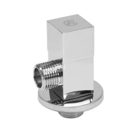 Клапан (вентиль) латунь бытовой хром угловой 1078 G1/2