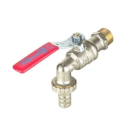 Кран шаровой водоразборный латунь со штуцером 1019 Euro Ду 20 Ру16 НР/штуц G3/4