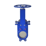 Задвижка шиберная двусторонняя чугун 1121A Ду 100 Ру16 межфл под электропривод уплотнение: NBR Benarmo