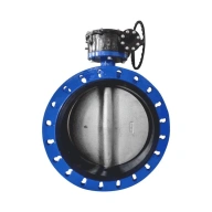 Затвор дисковый поворотный чугун 2010R Ду 150 Ру16 межфл с редуктором диск чугун манжета EPDM EURO Benarmo