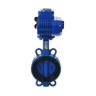 Затвор дисковый поворотный чугун 2010A Ду 250 Ру16 межфл с электроприводом Q-600 230В диск чугун манжета EPDM Benarmo