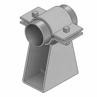 Опора скользящая с плоским хомутом ТС-625.000-002