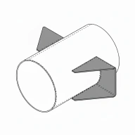 Опора вертикальных трубопроводов приварная 89-ВП-А1