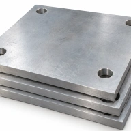 Пластина квадратная с отверстиями 500х500х40 мм